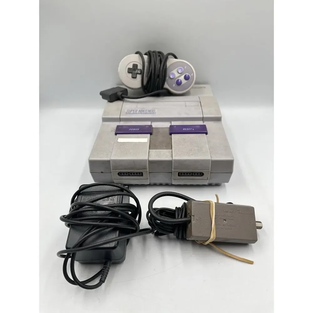 Super Nintendo Entertainment System SNES Console SNS-001 w/ Controller & Cords